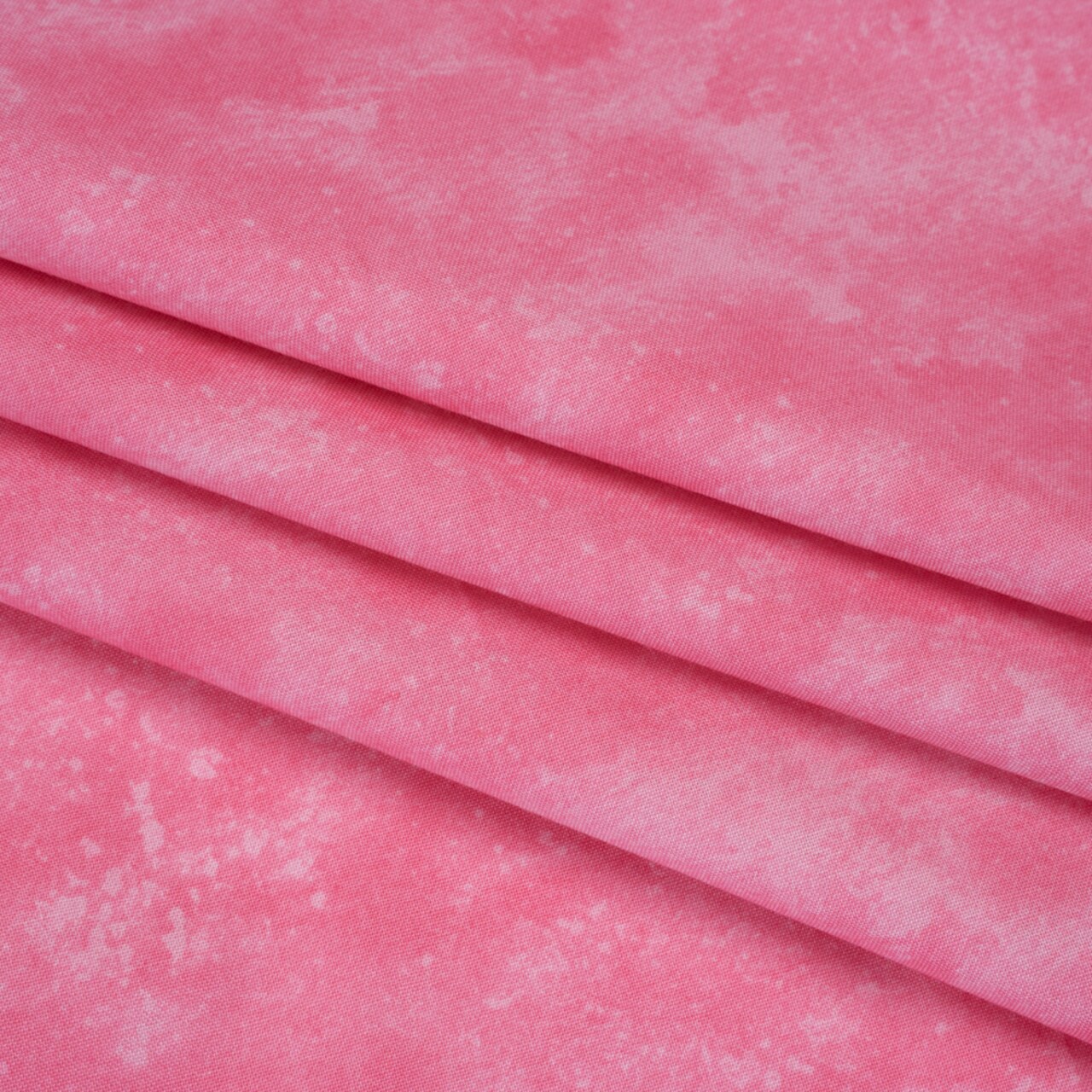 1 Yard Bubblegum Pink Quilting Cotton Lightweight Abstract Print 44 Inch Wide